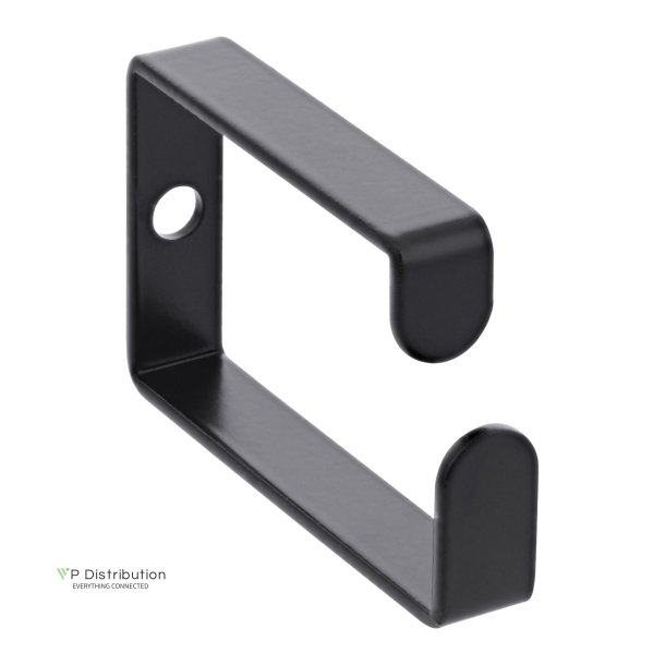 InLine&reg; Cable bracket, metal, 43x70mm black