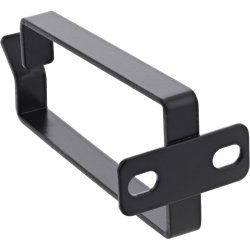 InLine&reg; Cable bracket, metal, 40x80mm black