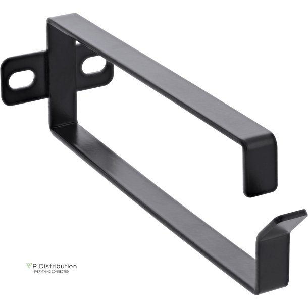 InLine&reg; Cable bracket, metal, 40x129mm black