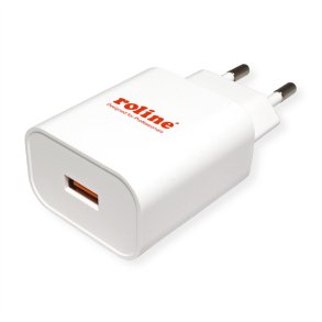 ROLINE USB Wall Charger, 1 Port (USB Type A), QC3.0, 18W