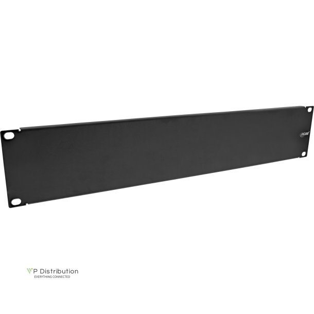 InLine&reg; 19" blind panel, RAL 9005 black, 1U