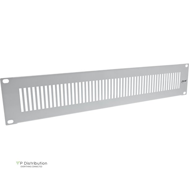 InLine&reg; 19" blind panel perforated, 2U, RAL 7035 grey