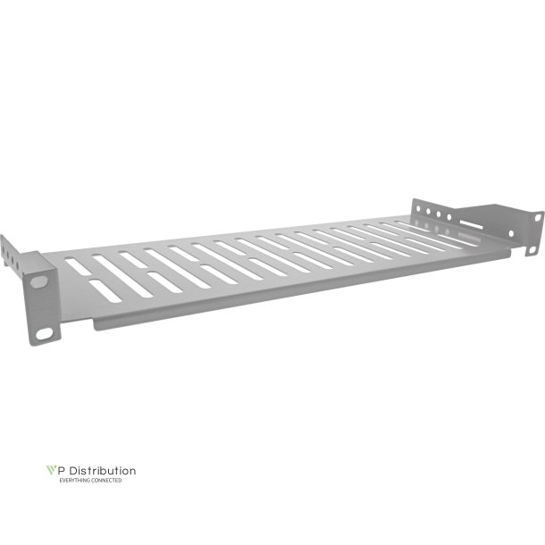 InLine&reg; 19" shelf, 150mm, 10kg, 1U, RAL 7035 grey