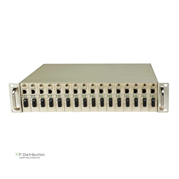 PeakOptical 16 slots, dual power supply (-48V) 19'' 2U, 16 card converters 