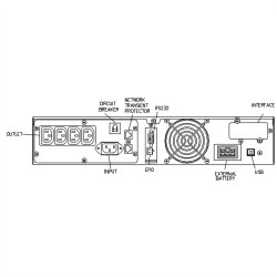 ROLINE ProSecure III 1000 RM2U - Online UPS, 19" Rack Version, black