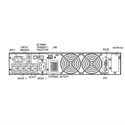 ROLINE ProSecure III 3000 RM2U - Online UPS, 19" Rack Version, black