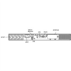 ROLINE ProSecure II 1000 RM1U - Online UPS, 19" Rack Version