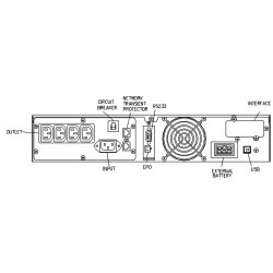 ROLINE ProSecure II 1000 RM2U - Online UPS, 19" Rack Version