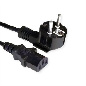 VALUE 3P GER Plug CEE7/7 + IEC C13 cable H05VV-F 3x1.5mm2