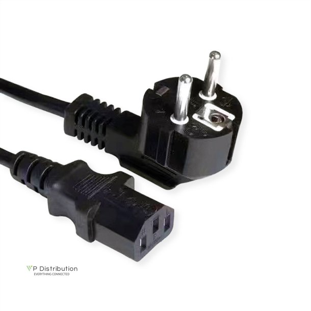 VALUE 3P GER Plug CEE7/7 + IEC C13 cable H05VV-F 3x1.5mm2