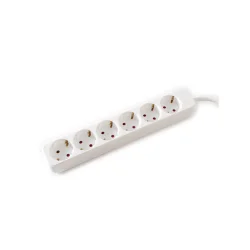 VALUE Power Strip, 6x, white, 3m