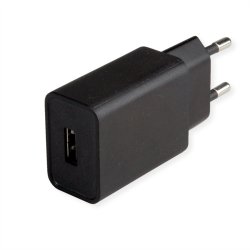 VALUE Wall Charger 1-Port,  1x USB A, 12W (5V 2.4A)