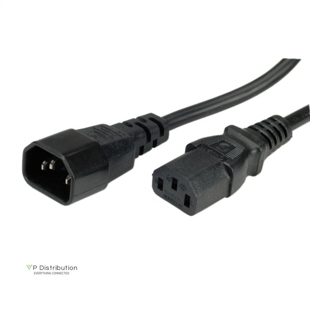 ROLINE Monitor Power Cable, IEC 320 C14 - C13, black, 0.5 m