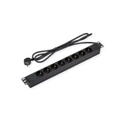 VALUE 19" 1UH, PDU 8 - way Socket, 45, 3m