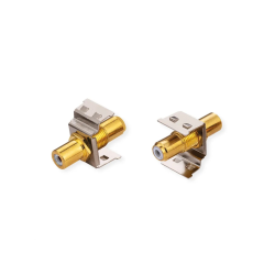 ROLINE RCA Keystone Coupler, Metal, white