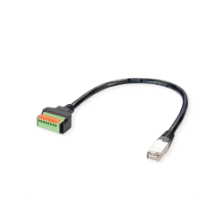 ROLINE CableAdapter RJ45 M - Push Connec Terminal Block
