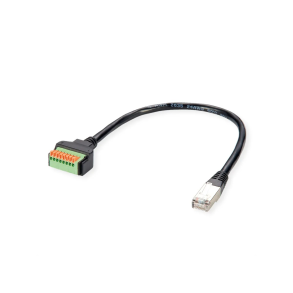 ROLINE CableAdapter RJ45 M - Push Connec Terminal Block