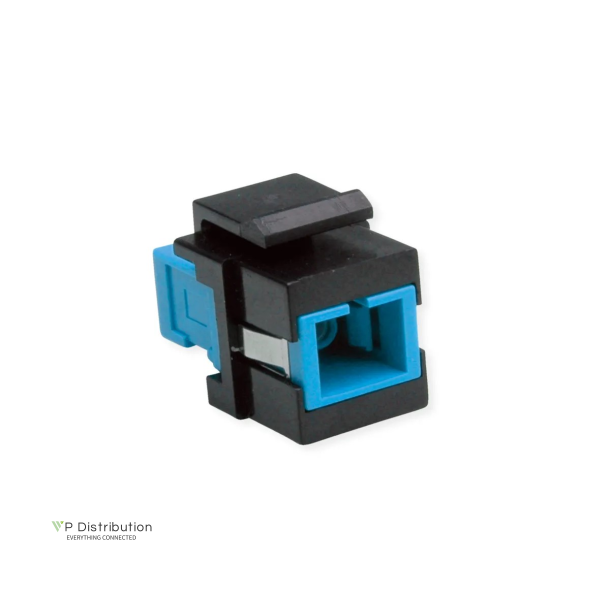 ROLINE Keystone Adapter W/SC SIMPLEX, Black+BLUE