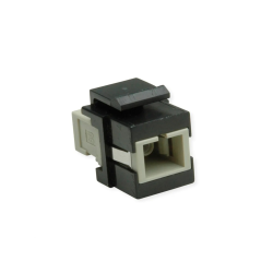 ROLINE Keystone Adapter W/SC SIMPLEX, Black+Beige