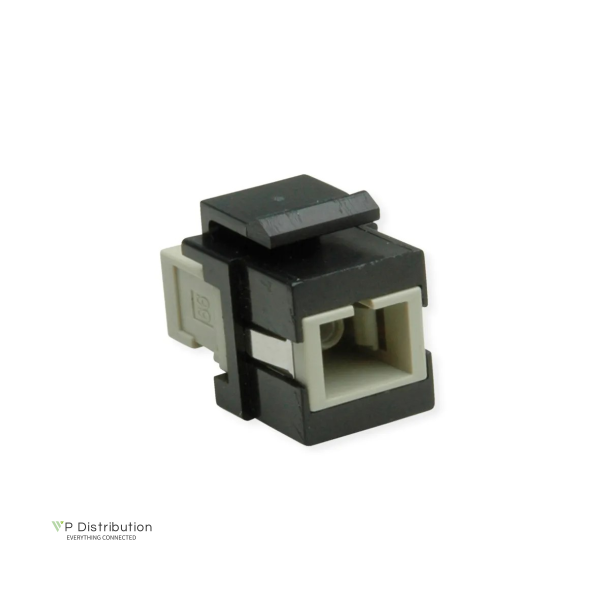 ROLINE Keystone Adapter W/SC SIMPLEX, Black+Beige