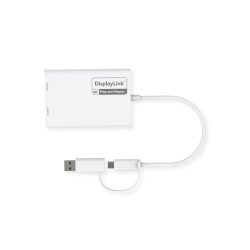 ROLINE USB-C/A to Dual DP DisplayLink Adapter, 4K60