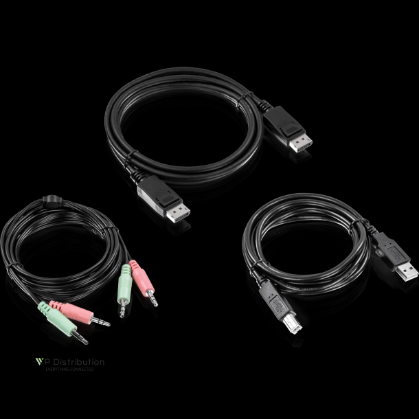 Trendnet 6 ft.DisplayPort,USB,and Audio KVM Cable Kit