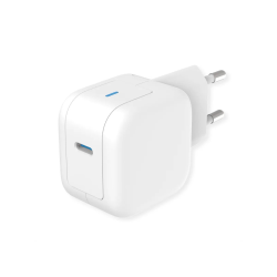 ROLINE USB GaN PD Charger, 20W 1x USB-C Port, white