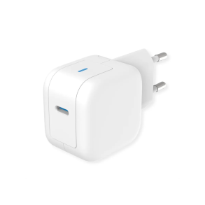 ROLINE USB GaN PD Charger, 20W 1x USB-C Port, white