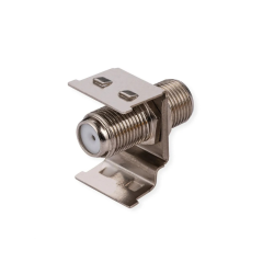 ROLINE RCA Keystone Coupler, , Metal, Nickel plate