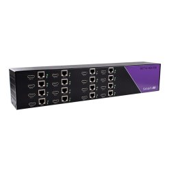 SmartAVI HDMI, Single-Head, Rackmount 16-Port  Extender Transmitter over CAT5/5e/6 STP. Includes: [RKT16-HDX100,CCPWR06 ]HDX-100-RX (PS5VD3A-wllmt) not included