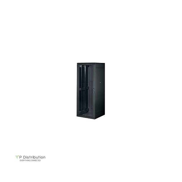 Triton 19" Network Cabinet 42U, 800X900Mm, Glass Door, Black