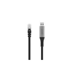 USB-A - RJ45 CAT 6A S/FTP Cable, 1 Gbit/s, 2m USB 3.2 Gen1, LSZH Jacket