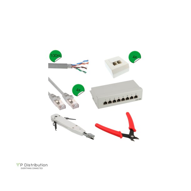 InLine&reg; Cat.5e network installations kit