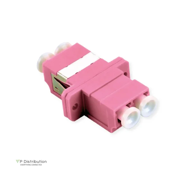 VALUE Fibre Optic Adapter, LC Duplex Plastic Body, w/Flange (OM4)