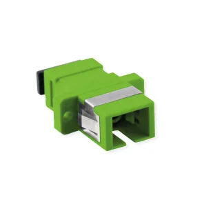 VALUE Fibre Optic Adapter, SC Simplex Plastic Body, w/Flange (OS2/APC)