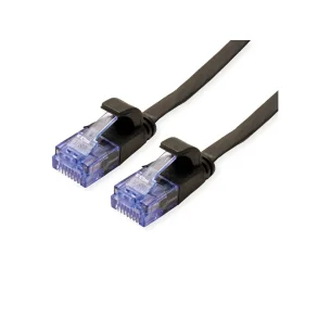 VALUE UTP PatchCord Cat.6A/Class EA, Flat, black, 2m
