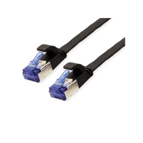VALUE FTP PatchCord Cat.6A/Class EA, Flat, black, 0.5m