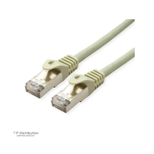 VALUE S/FTP PatchCord Cat.6A/Class EA, Solid, LSOH, grey, 20m