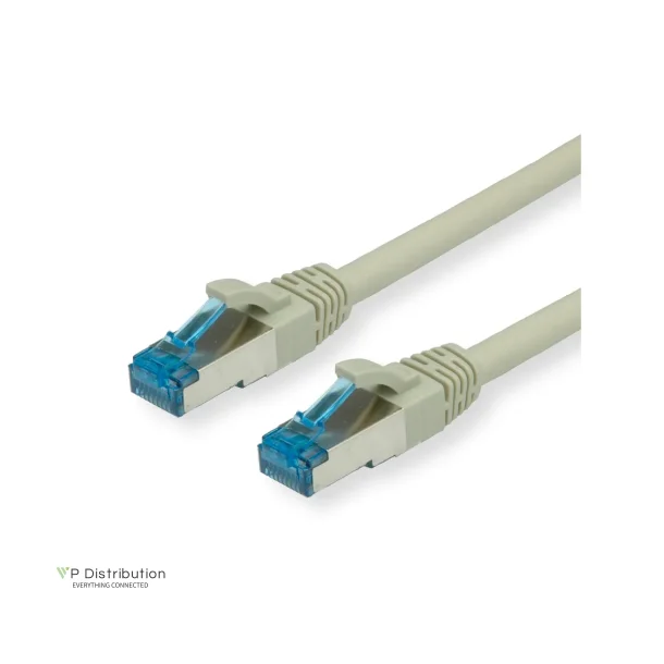 VALUE S/FTP (PiMF) PatchCord Cat.6A/Class EA, grey, 0.5m