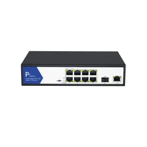 VALUE Ethernet PoE Switch, 8x PoE + 1GbE + 1SFP