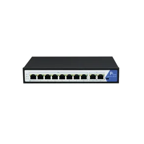 VALUE Gigabit PoE Switch, 10/100/1000, 8x PoE, 2x Uplink