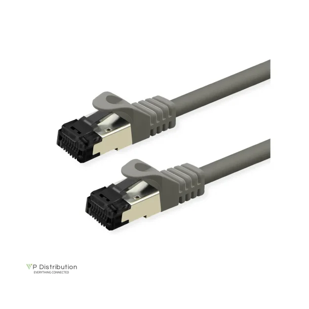 VALUE S/FTP Patchcord Cat.8 (Class I), stranded, LSOH, grey, 1m