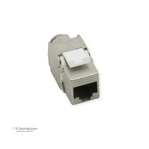 VALUE Keystone Jack, Cat.8 (Class I), RJ45, STP, toolfree, silver