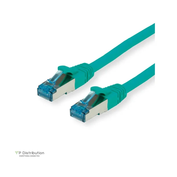 VALUE S/FTP (PiMF) PatchCord Cat.6A/Class EA, green, 0.5m