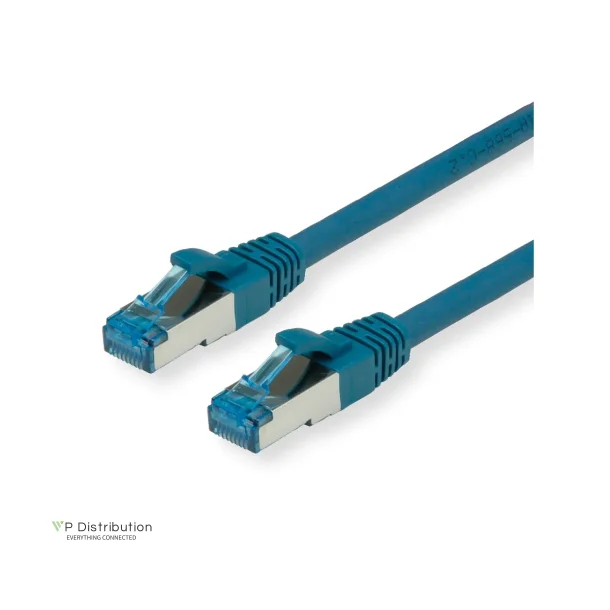 VALUE S/FTP (PiMF) PatchCord Cat.6A/Class EA, blue, 0.5m