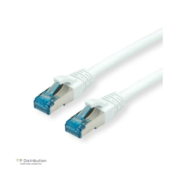 VALUE S/FTP (PiMF) PatchCord Cat.6A/Class EA, white, 0.5m