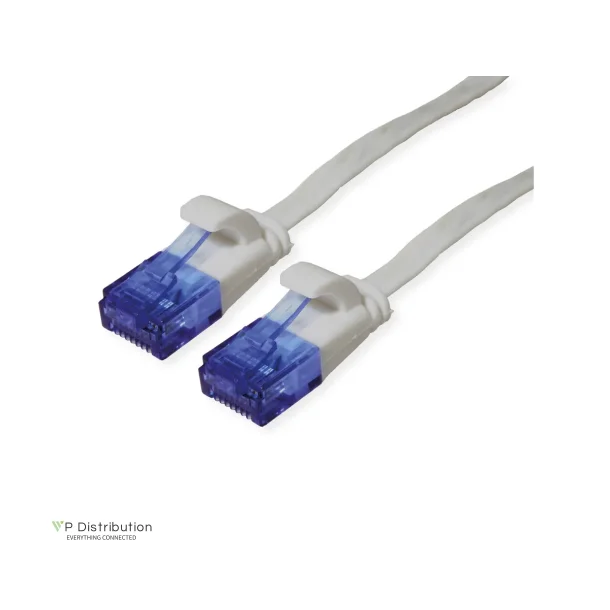 VALUE UTP PatchCord Cat.6A/Class EA, Flat, grey, 0.5m