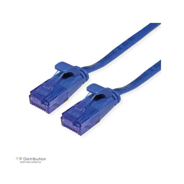 VALUE UTP PatchCord Cat.6A/Class EA, Flat, blue, 0.5m