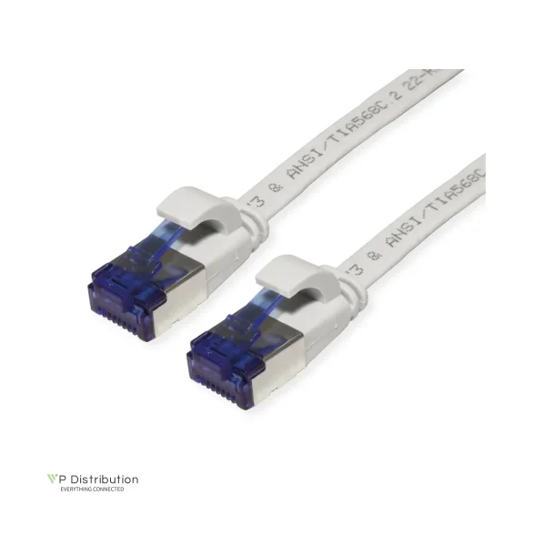 VALUE FTP PatchCord Cat.6A/Class EA, Flat, grey, 1.5m