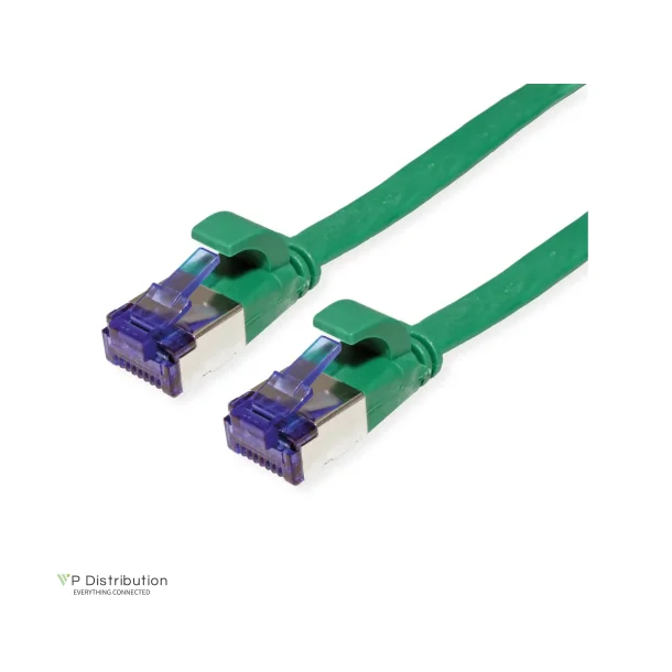 VALUE FTP PatchCord Cat.6A/Class EA, Flat, green, 1.5m